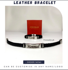 Leather Name bracelet