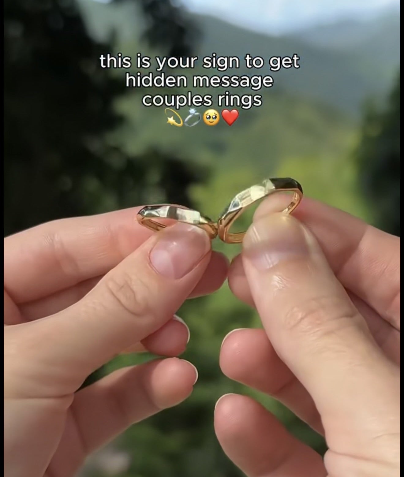 Secret message ring