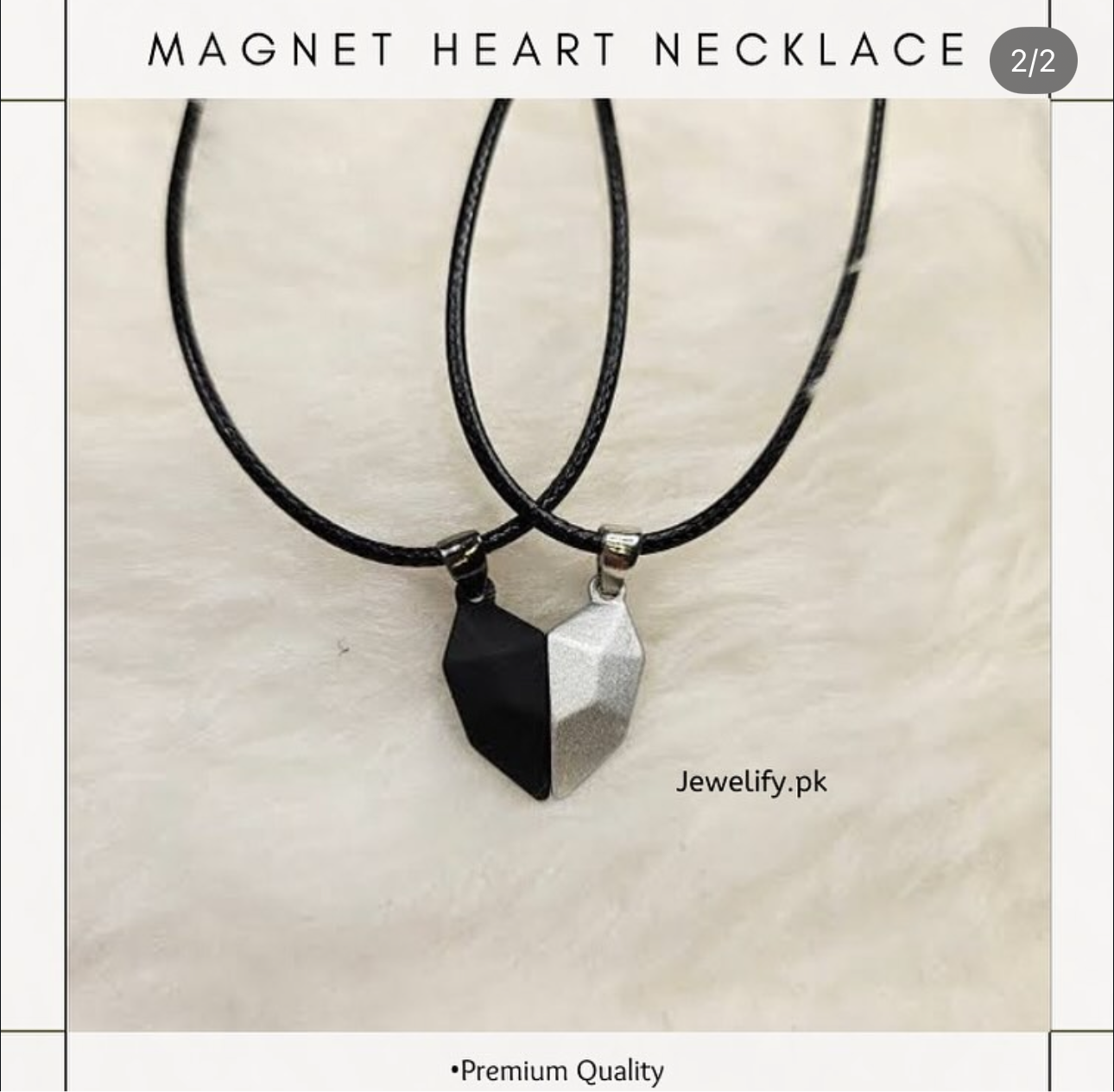 Magnet heart necklace