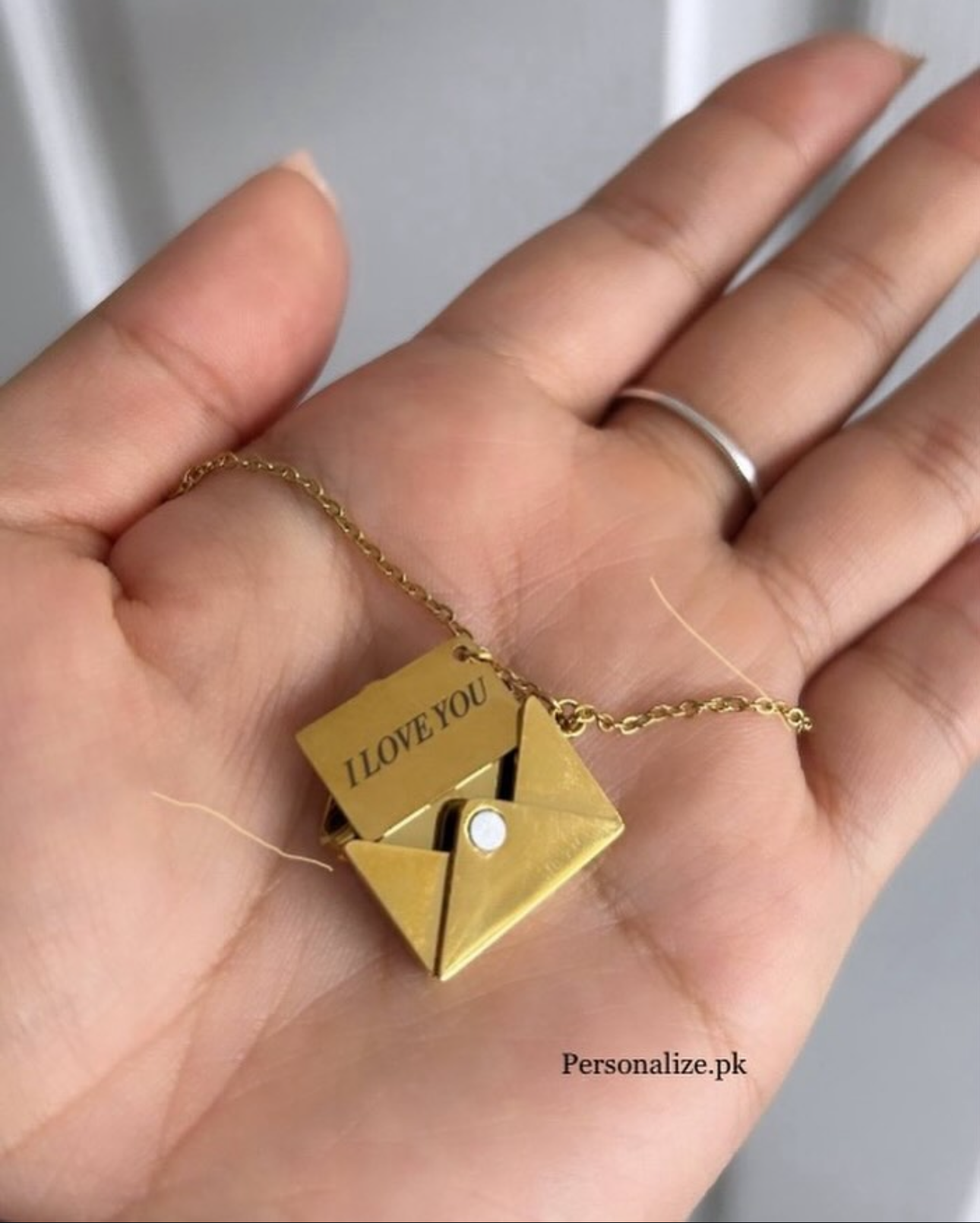Envelope necklace