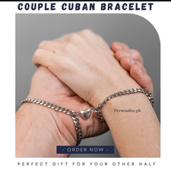 Couple cuban bracelet