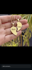 Broken heart necklace