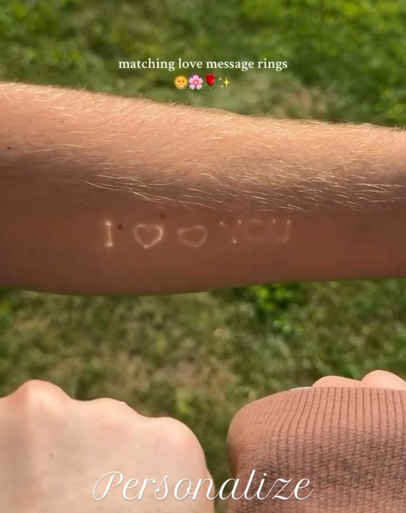 Secret message ring